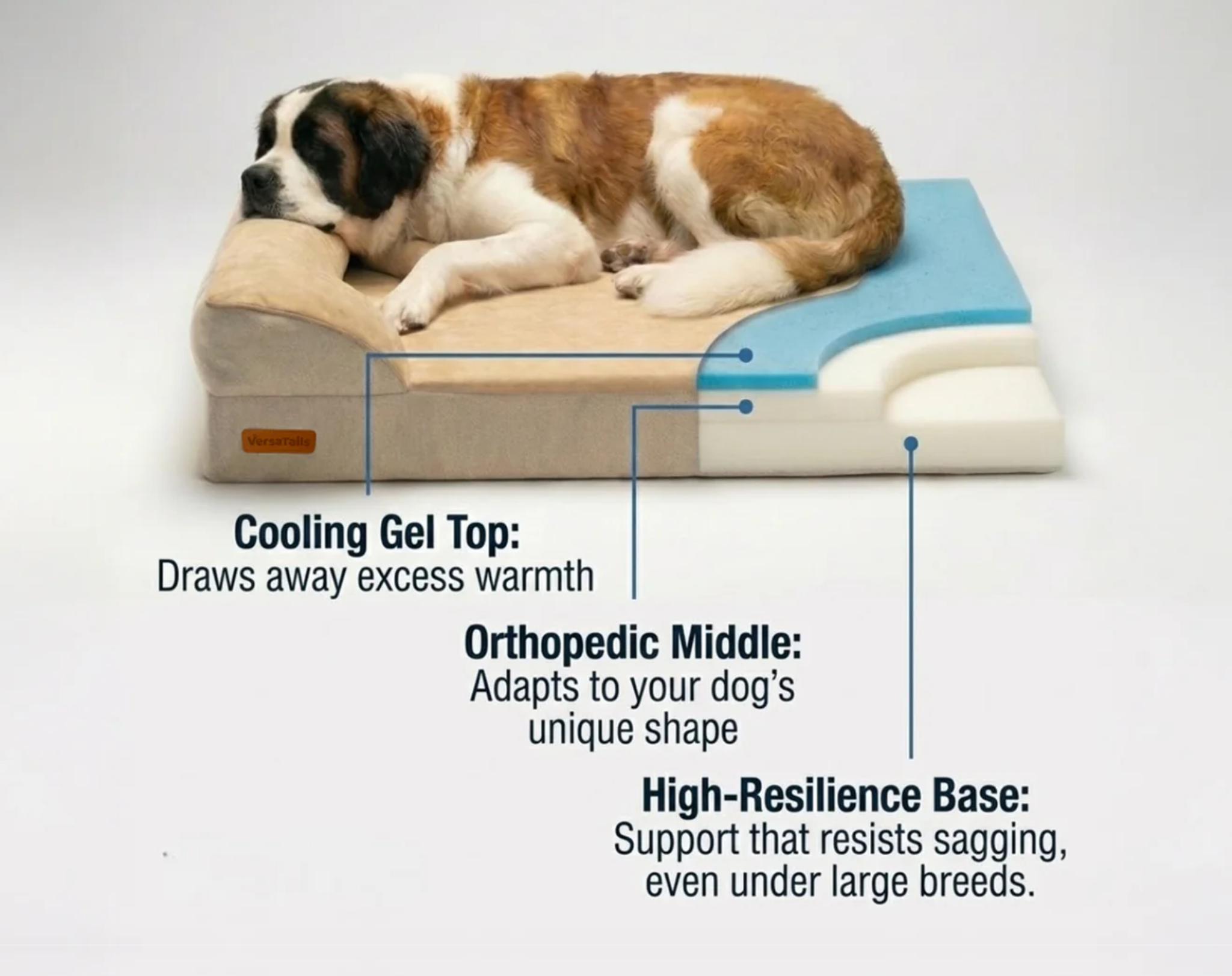 VersaTails™ Orthopedic Dog Bed